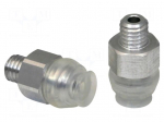 Suction cup | Silicone SI | 6mm | Mounting: M5-AG | Man.series: PFYN