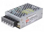 Power supply: switched-mode | modular | 25.5W | 15VDC | 78x51x28mm