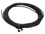Cable: for sensors | PIN: 4 | M12 male | angled | 10m | plug | 250VAC | 4A