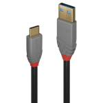 LINDY USB 3.2 A- ja C-t&uuml;&uuml;pi kaabel, 5A PD, Anthra Line 3m