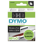 DYMO D1 kirjapael 45811 19mmx7.0m White -> Black