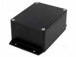 Enclosure: multipurpose | X: 90mm | Y: 115mm | Z: 55mm | aluminium | black