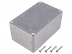 Enclosure: multipurpose | X: 80mm | Y: 125mm | Z: 58mm | 1550Z | aluminium