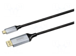 Cable | DisplayPort plug,USB C plug | DisplayPort 1.4,USB 3.1