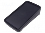 Enclosure: desktop | BoPad | X: 90mm | Y: 165mm | Z: 47mm | ABS | black | IP65