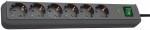 Brennenstuhl Eco-Line Black 6 AC outlet(s) 1.5 m