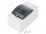 Enclosure: for modular components | IP20 | white | No.of mod: 3 | 400V