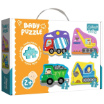 M&auml;nguala | PC | Konsoolid | Tarvikud // Harivad m&auml;nguasjad | Interaktiivsed | Loomingulised | Kunstilised // Puzzle - Baby Classic - Pojazdy na budowie - Betoniarka Wywrotka Koparka Dźwig - Trefl 36072