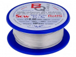 Silver plated copper wires | 0.8mm | 100g | 22m | -200&divide;800&deg;C