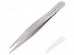 Tweezers | 120mm | for precision works | Blades: straight