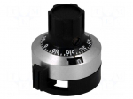 Precise knob | with counting dial | Shaft d: 6.35mm | &Oslash;22.8x23.5mm