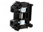 Splice terminal: rail | 0.5&divide;16mm2 | ways: 1 | terminals: 2 | black | TS35