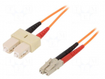 Fiber patch cord | OM2 | LC/UPC,SC/UPC | 2m | LSZH | orange
