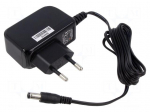 Power supply: switched-mode | 12VDC | 1.25A | Out: 5,5/2,1 | 15W | 83.3%