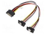 Cable: SATA | SATA male x2 angled,SATA female | 0.2m