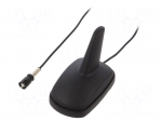 Antenna | automotive,SHARK | AM,FM | RAKU II female | black | 12VDC