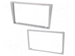 Radio frame | Opel,Renault,Suzuki | 2 DIN | shiny silver,silver