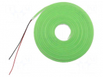 NEON LED tape | green | 2835 | LED/m: 120 | 6mm | IP65 | 8W/m | Thk: 12mm