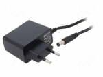 Power supply: switching | mains,plug-in | 5VDC | 3A | 15W | Out: 5,5/2,1