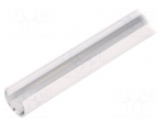 Profiles for LED modules | white | L: 2m | PEN12 | aluminium | oval