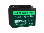 12V 40Ah aku :: AGM : VRLA :: 12 volti, 40 ampertundi (Ah)