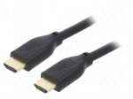 Cable | HDMI plug,both sides | PVC | HDMI 2.1 | 2m | black | Core: Cu