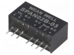 Converter: DC/DC | 2W | Uin: 18&divide;36VDC | Uout: 3.3VDC | Iout: 0&divide;500mA