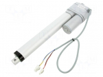 Motor: linear actuator | 12VDC | 10A | 20: 1 | Ioper: 500mA | 203.2mm