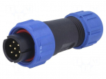 Connector: circular | plug | male | PIN: 7 | IP68 | SP13 | 4&divide;6.5mm | 5A | 125V