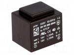 Transformer: encapsulated | 2.3VA | 230VAC | 15V | 15V | 76mA | 76mA | PCB