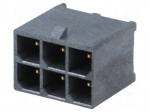 Connector: wire-board | socket | male | PIN: 6 | Mega-Fit | straight