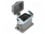 Enclosure for connectors: HDC | straight | size D6B | with latch
