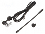 Antenna | automotive | 240mm | AM,FM | universal | rubber mast | 2.5m