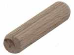 Assembly stud | wood (beech) | &Oslash;: 10mm | L: 40mm | 120pcs.
