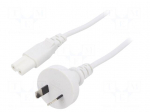 Cable | 2x0.75mm2 | AS/NZS 3112 (I) plug,IEC C7 female | PVC | 3m
