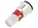 LED lamp | red | SX3s | 24&divide;28VDC | No.of diodes: 1 | 3mm | -40&divide;85&deg;C