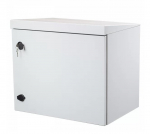 IP65 9U 19" wall cabinet, steel door/ 520 x 590 x 430 mm/  grey, assembled