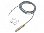 Sensor: inductive | OUT: PNP / NO | 0&divide;6mm | 10&divide;36VDC | M12 | 2m | IP67