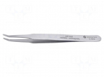 Tweezers | 125mm | Blades: curved,narrowed | universal