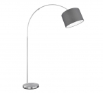 Trio-Lighting Hotel  curve E27 grey stāvlampa