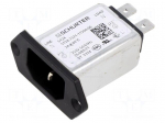 Connector: AC supply | socket | male | 2A | 250VAC | C14 (E) | 5124
