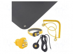 Mat: table set | ESD | L: 610mm | W: 450mm | Thk: 1.5mm | black