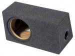 Car loudspeaker enclosure | MDF | black melange | 200mm | 15l