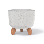 Tooted koju ja aeda // &Otilde;ues | Aiam&ouml;&ouml;bel // Doniczka Gracia Eco Wood-biały eco-FSC mix credit-DNV-COC-002260 DGRL200W-S449W śr. 200 mm