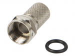 TV, SAT, HDMI, DVI kaablid ja tarvikud // Koaksiaalkaablite pistikud, tarvikud ja t&ouml;&ouml;riistad // 1150# Wtyk sat "f" rg6/6,5mm/20mm+uszczelka f-m09