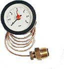 Pressure gauge MC50 built-in D57.5mm  0-6bar WATTS
