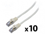 Patch cord | F/UTP | Cat: 6 | RJ45 plug,both sides | stranded | CCA