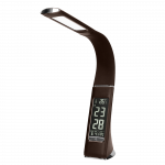 Interj&ouml;&ouml;ri Valgustid | Disainvalgustus // Lauavalgustid, T&ouml;&ouml;valgustid // DOLOMIT LED 5W, lampka biurkowa z budzikiem, 300lm, 4000K, brązowa