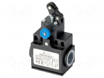 Limit switch | lever R 18mm, plastic roller &Oslash;12,5mm,with reset