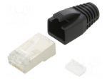 Connector: RJ45 | plug | PIN: 8 | Cat: 6a | shielded,with strain relief